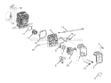 Carburetor - Air Filter Diagram and Parts List for UT74123D  Homelite Chainsaw