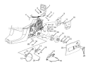 Clutch - Chain Brake - Drive Case Cover Diagram and Parts List for UT74123D  Homelite Chainsaw