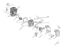Carburetor - Air Filter Diagram and Parts List for UT74125B  Homelite Chainsaw