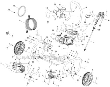 Part Location Diagram of 940971069 Homelite Warning Label (Engine)