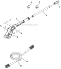 Page B Diagram and Parts List for UT80715  Homelite Pressure Washer
