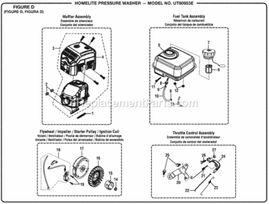 Part Location Diagram of 30400-Z300110-0000 Homelite Ignition Coil