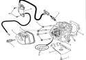 Cylinder Head Assembly Diagram and Parts List for UT9C5000D  Homelite Generator