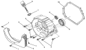 Crank Cover Assembly Diagram and Parts List for UT9C5000D  Homelite Generator