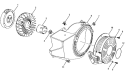 Recoil Starter And Flywheel Assembly Diagram and Parts List for UT9C5000D  Homelite Generator