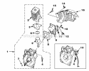 Page B Diagram and Parts List for UT-08026-H Yard Broom Homelite Leaf Blower / Vacuum