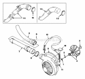 Page G Diagram and Parts List for UT-08026-K Yard Broom Homelite Leaf Blower / Vacuum