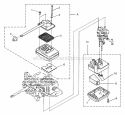 Page F Diagram and Parts List for Z25MHV UT-08076-A Homelite Leaf Blower / Vacuum