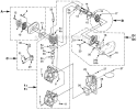 Intake Muffler Ignition And Engine Diagram and Parts List for S825CDV UT-20632-A Homelite Trimmer