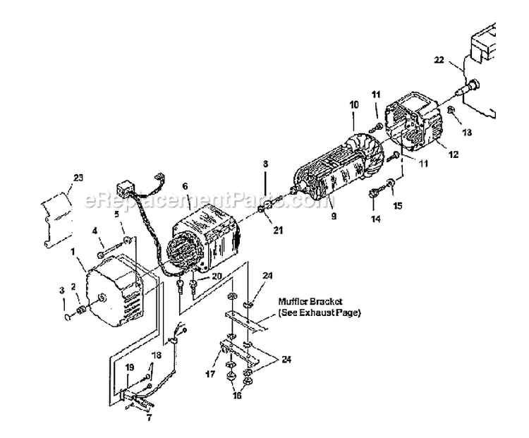 Brush Head - Generator Diagram and Parts List for LRXE5600  Homelite Generator