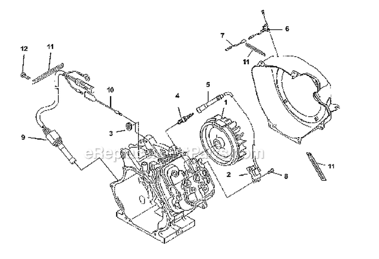 Ignition (Part 1) Diagram and Parts List for LRXE5600  Homelite Generator