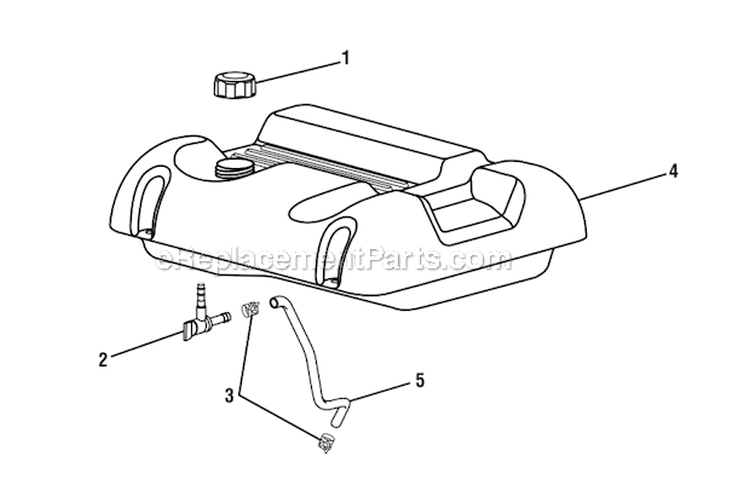 Page C Diagram and Parts List for PS5000B  Homelite Generator
