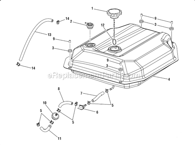 Page C Diagram and Parts List for PS903500A  Homelite Generator