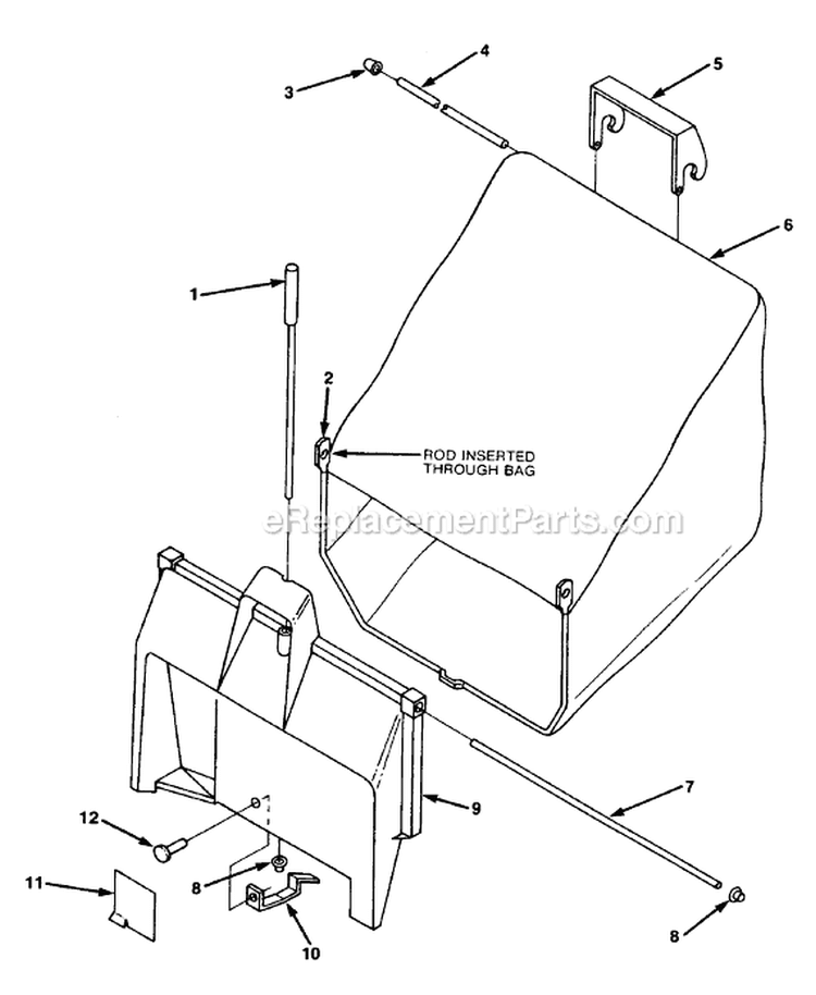 Page B Diagram and Parts List for S21P4E UT-30041 Homelite Lawn Mower