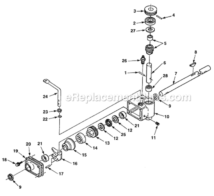 Page A Diagram and Parts List for S21P4E UT-30041-A Homelite Lawn Mower