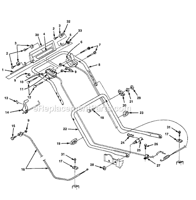 Page C Diagram and Parts List for SB21P4C UT-30063 Homelite Lawn Mower