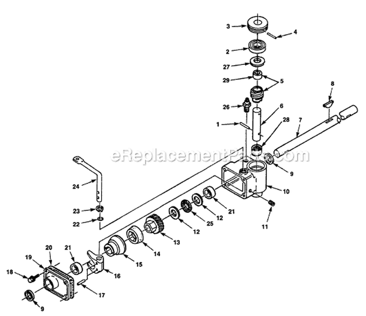 Page A Diagram and Parts List for SB21P4 UT-30060 Homelite Lawn Mower