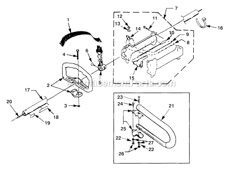 Page A Diagram and Parts List for ST385BC UT-15040-J Homelite Trimmer