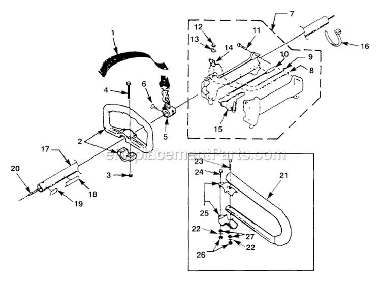 Page A Diagram and Parts List for ST385BC UT-15040-K Homelite Trimmer