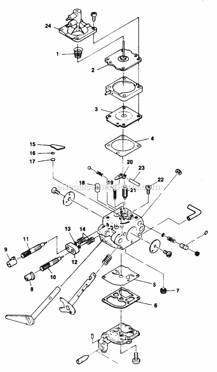 Page A Diagram and Parts List for UT-10697  Homelite Chainsaw