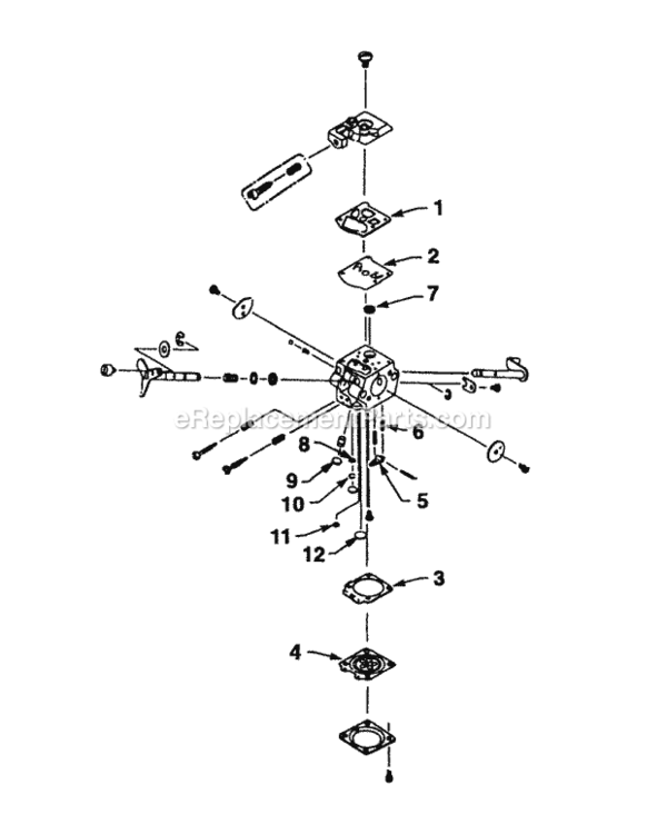 Walbro_Carburetor_Wta-20A Diagram and Parts List for UT-10705-C  Homelite Chainsaw