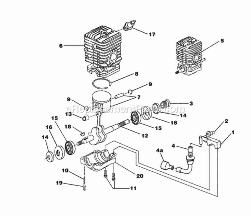 Engine_Internal_-_Oil_Pump Diagram and Parts List for UT-10779-A  Homelite Chainsaw