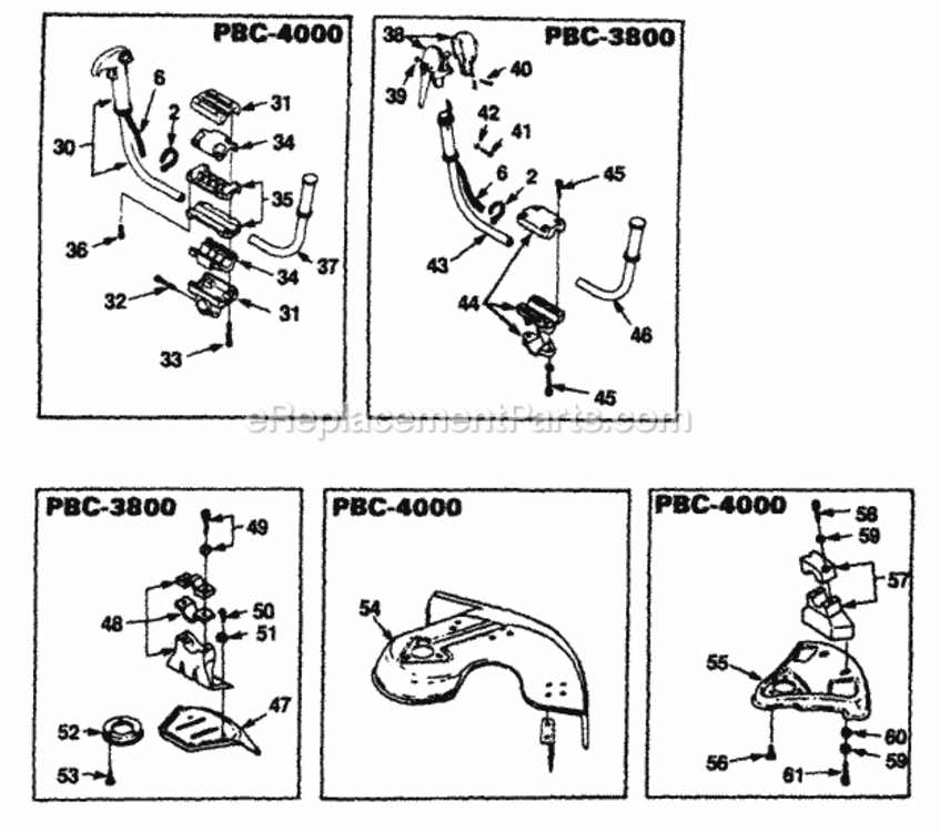 Handles_And_Guard_Assmbl Diagram and Parts List for UT-15069-A  Homelite Trimmer