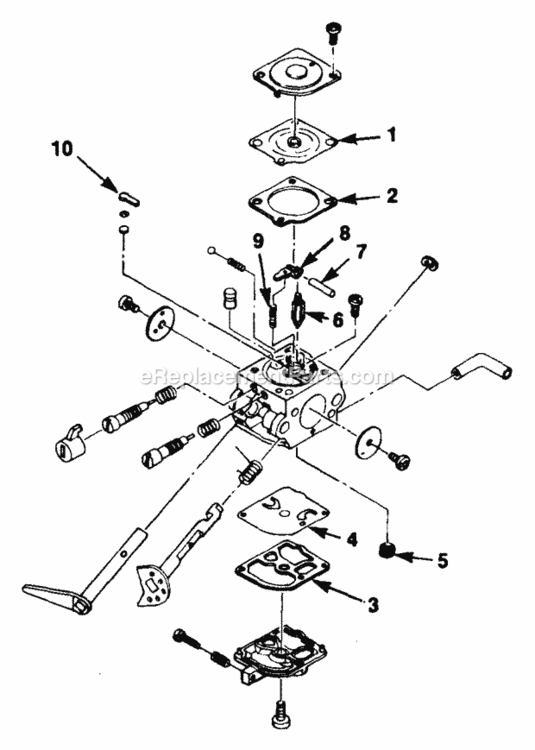 Carburetor_Zama Diagram and Parts List for UT-15069-C  Homelite Trimmer