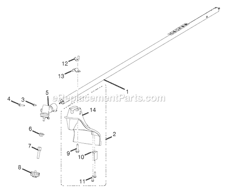 Page B Diagram and Parts List for UT-20042-A  Homelite Trimmer