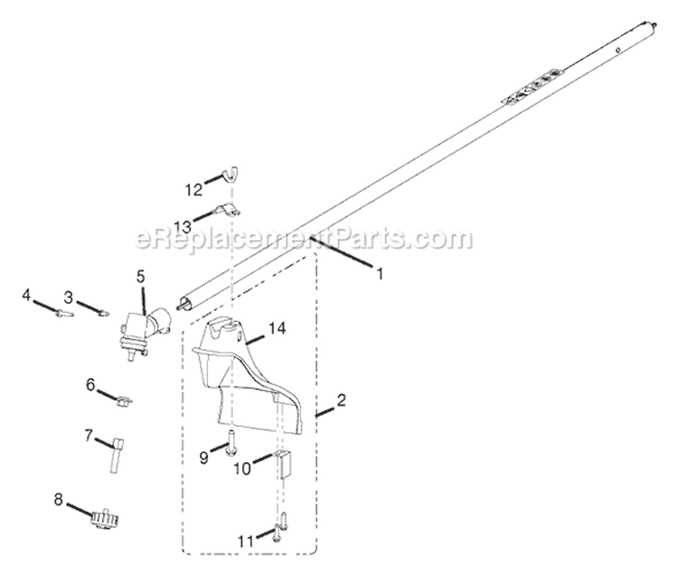 Page B Diagram and Parts List for UT-20043-A  Homelite Trimmer