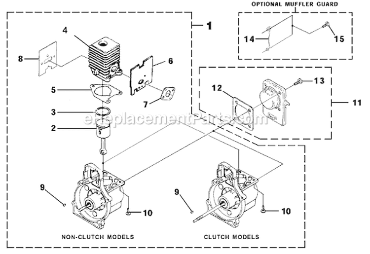 Page B Diagram and Parts List for UT-20688  Homelite Trimmer