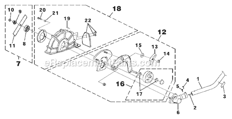 Page E Diagram and Parts List for UT-20710  Homelite Trimmer