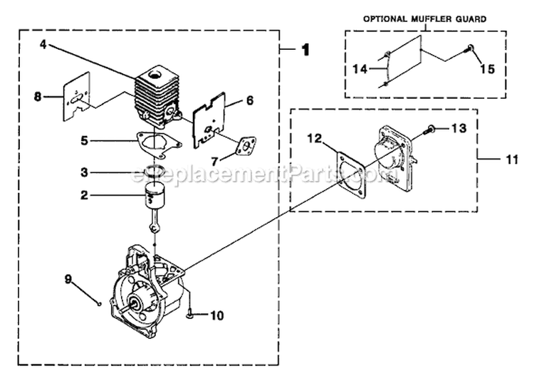 Page B Diagram and Parts List for UT-20724  Homelite Trimmer