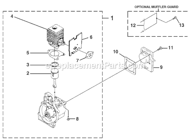 Page B Diagram and Parts List for UT-20778  Homelite Trimmer