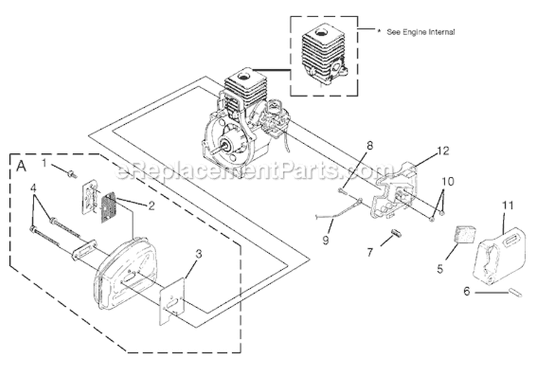 Page D Diagram and Parts List for UT-20778  Homelite Trimmer