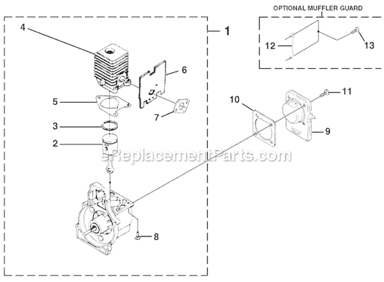 Page B Diagram and Parts List for UT-20779  Homelite Trimmer