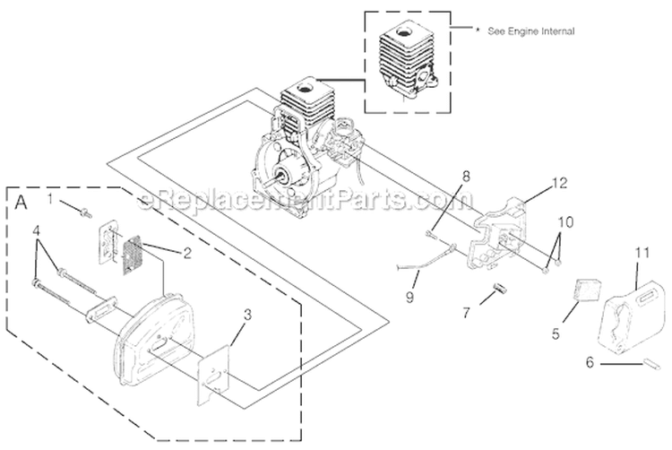 Page D Diagram and Parts List for UT-20779  Homelite Trimmer