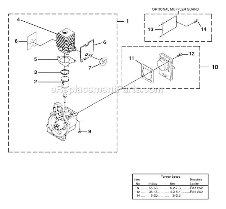 Page B Diagram and Parts List for UT-20785  Homelite Trimmer