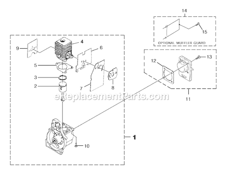 Page B Diagram and Parts List for UT-20832  Homelite Trimmer