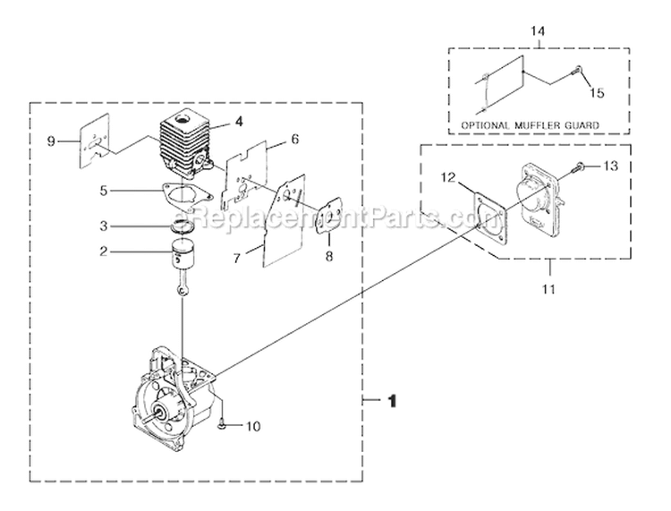 Page B Diagram and Parts List for UT-20837  Homelite Trimmer