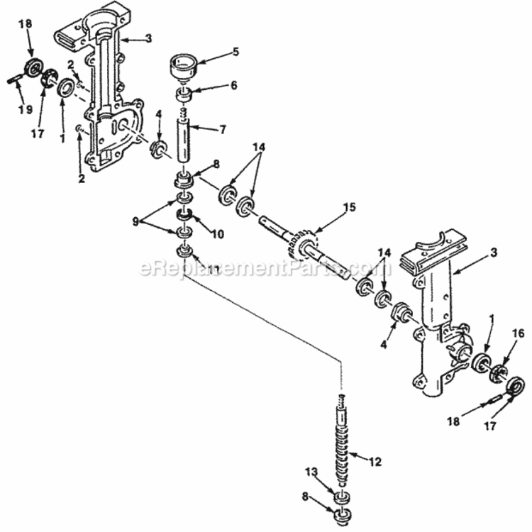 Transmission Diagram and Parts List for UT-22089-C  Homelite Hedge Trimmer