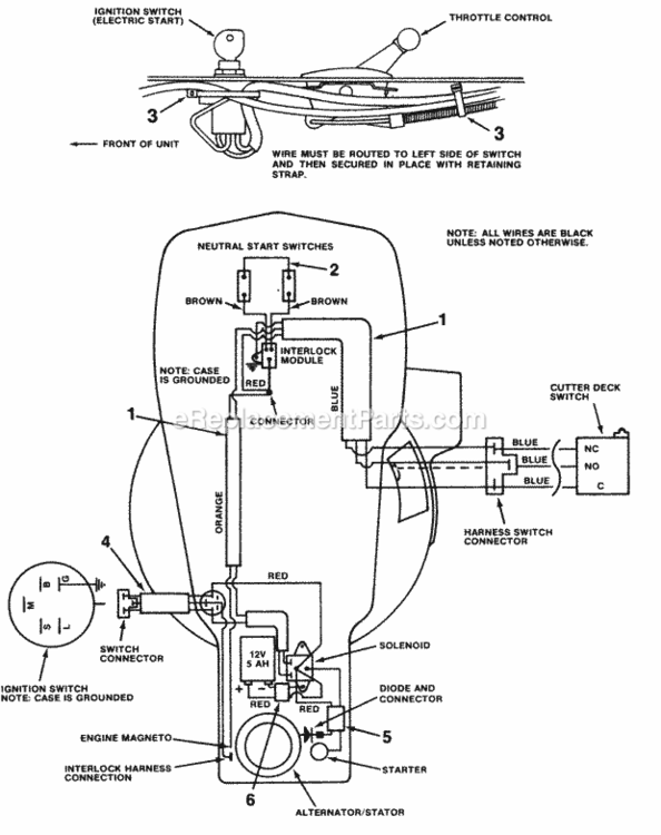 Wiring_Diagram Diagram and Parts List for UT-32002  Homelite Lawn Tractor