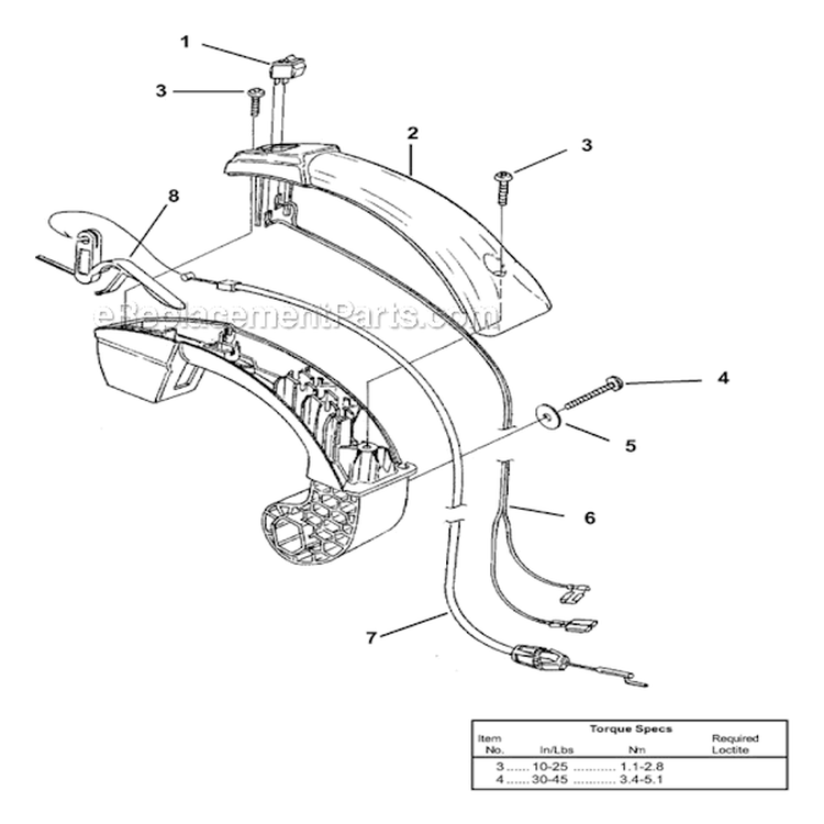 Page G Diagram and Parts List for UT08084 D25MHV Homelite Leaf Blower / Vacuum