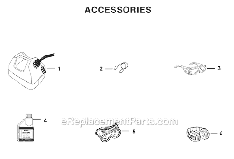 Page I Diagram and Parts List for UT08107  Homelite Leaf Blower / Vacuum