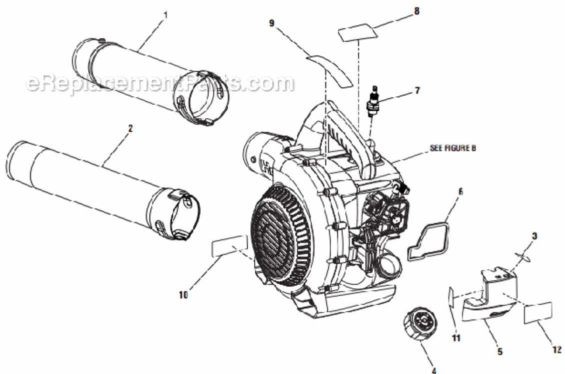 General_Assembly Diagram and Parts List for UT09526  Homelite Leaf Blower / Vacuum