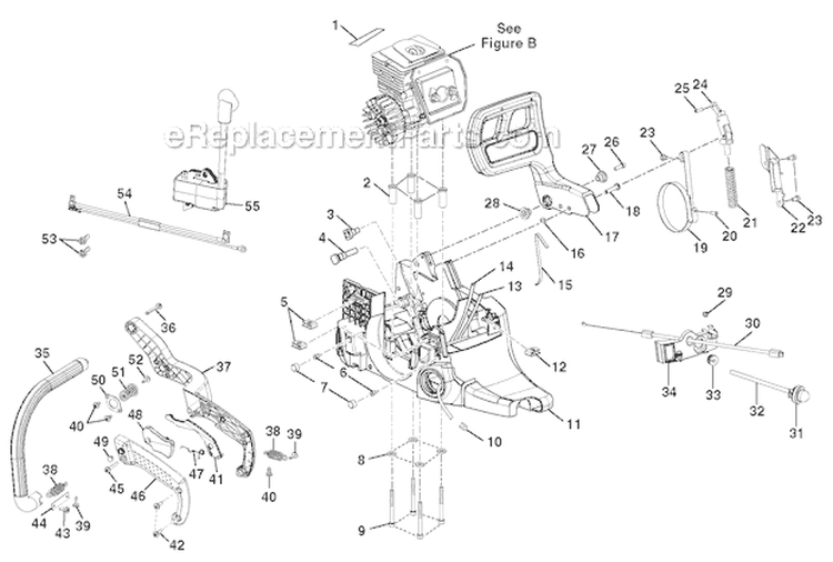 Page A Diagram and Parts List for UT10519  Homelite Chainsaw