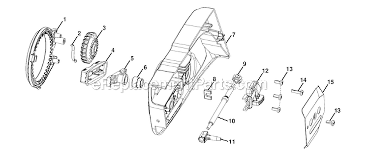 Page D Diagram and Parts List for UT10522  Homelite Chainsaw