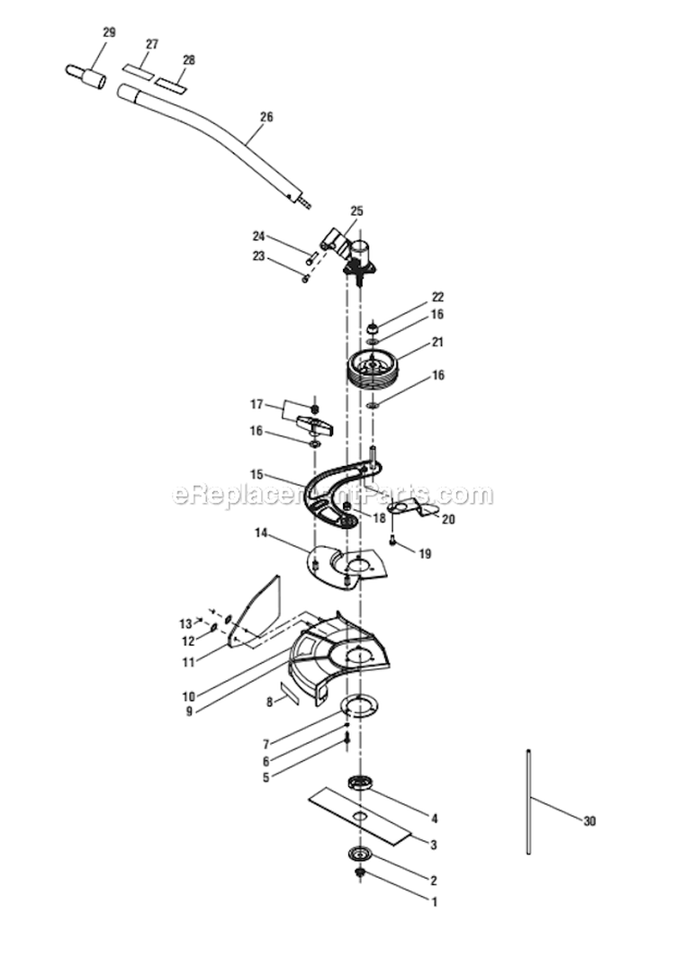 Page A Diagram and Parts List for UT15518F  Homelite Edger