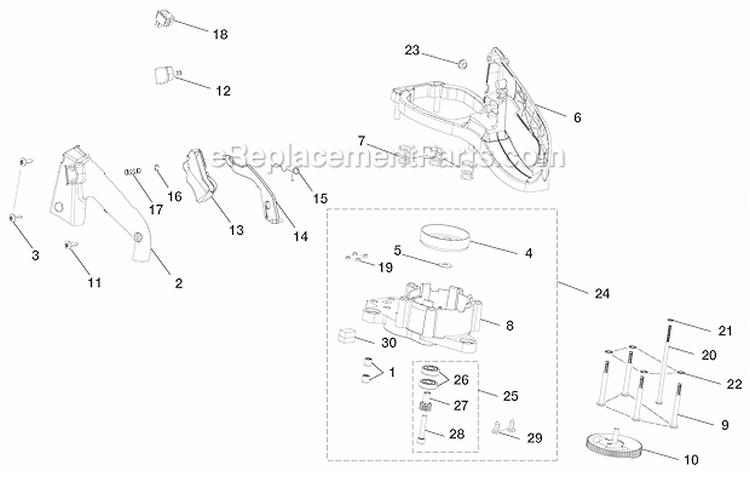 Page B Diagram and Parts List for UT40502  Homelite Hedge Trimmer