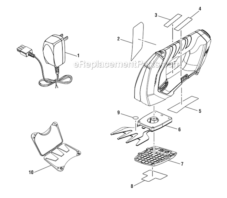 Page A Diagram and Parts List for UT44174  Homelite Trimmer
